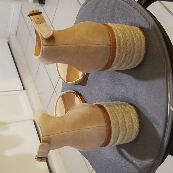 💕SOLUDOS💕 Capri Mid Heel Sandal ~ Sand Light Beige Neutral Espadrille 11 NWT - Picture 11 of 16